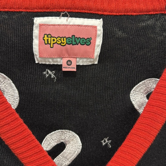 Tipsy Elves Womens NWT Ugly Christmas Cookie Cutter 4 Button Cardigan Sweater - Picture 3 of 7